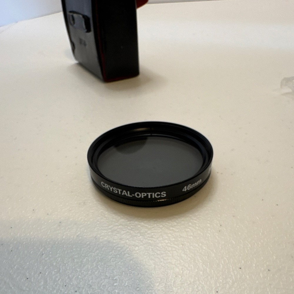 Crystal-Optics 46mm Circular Polarizer P.L Camera Lens Filter‎ Black Japan